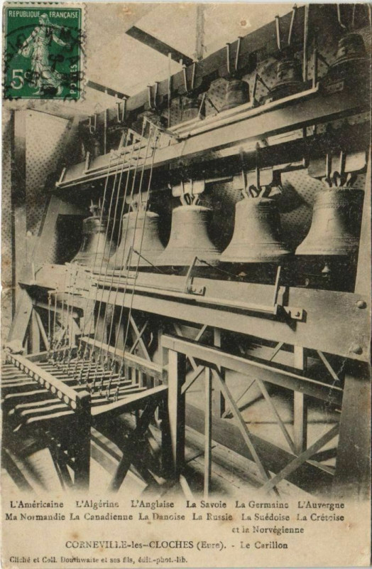 Carte postale ancienne Corneville-les-Cloches Le Carillon
