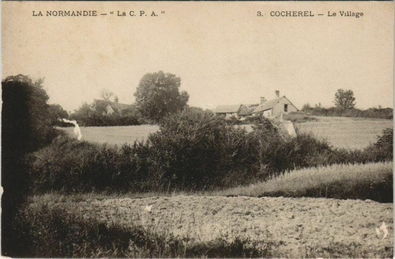 Carte postale ancienne Cocherel Le Village