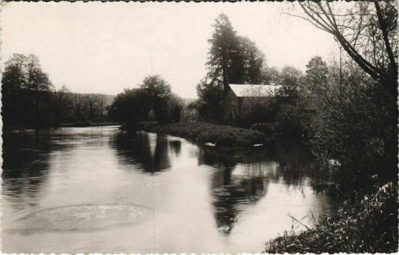 Carte postale ancienne Brionne La Risle et ses Truites à Brionne