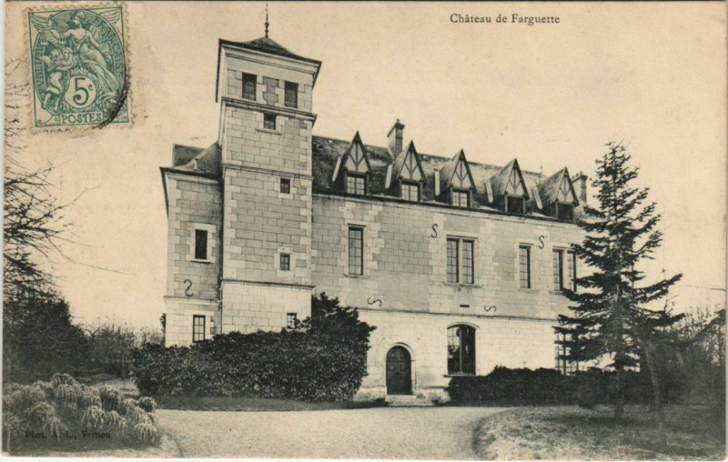 Carte postale ancienne Chateau de Farguette