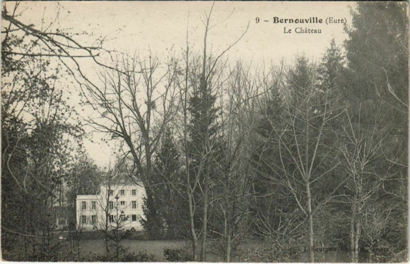 Carte postale ancienne Bernouville Le Chateau à Bernouville