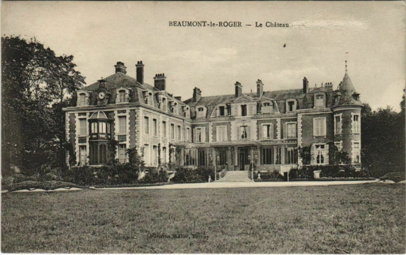 Carte postale ancienne Beaumont-le-Roger Le Chateau à Beaumont-le-Roger
