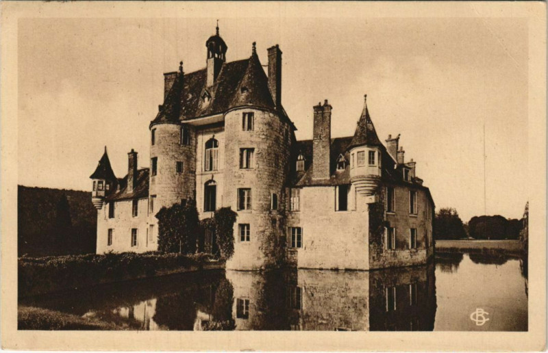 Carte postale ancienne Pont-Saint-Pierre Le Chateau avec la Piece d'Eau à Pont-Saint-Pierre