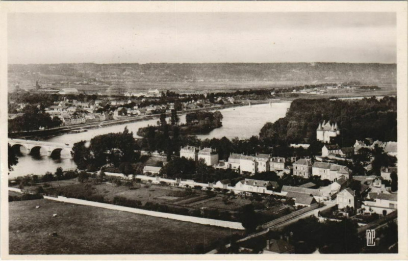 Carte postale ancienne Vernon Vernonnet - Panorama sur la Seine à Vernon
