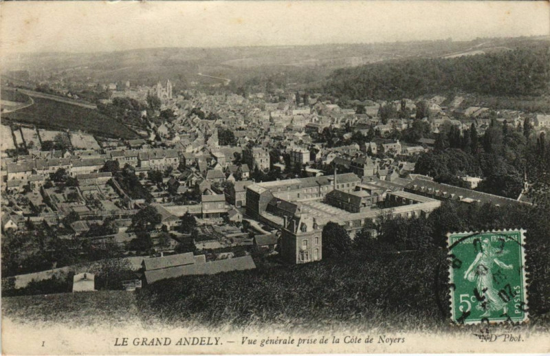Carte postale ancienne Les Andelys Le Grand-Andely - Vue Generale aux Andelys
