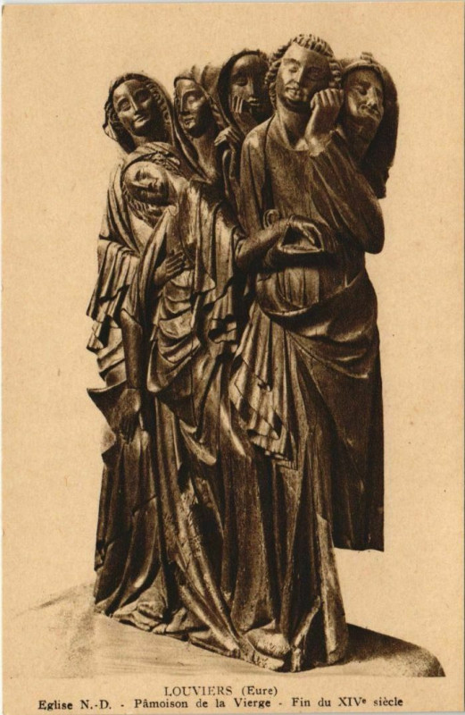 Carte postale ancienne Louviers Pamoison de la Vierge à Louviers