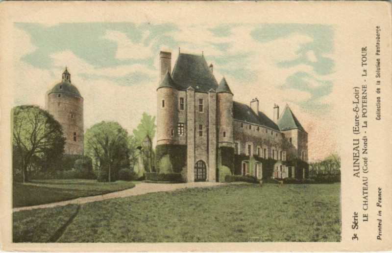 Carte postale ancienne Auneau Le Chateau - Cote Nord - La Poterne - La Tour