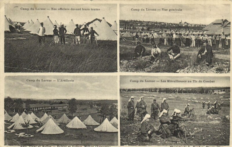 Carte postale ancienne Camp du Larzac