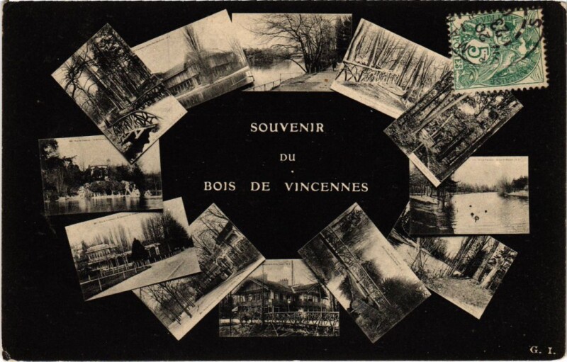 Carte postale ancienne Vincennes Souvenir du Bois de Vincennes France à Vincennes