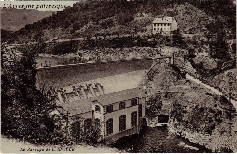 Carte postale ancienne Le Barrage de la Sioule
