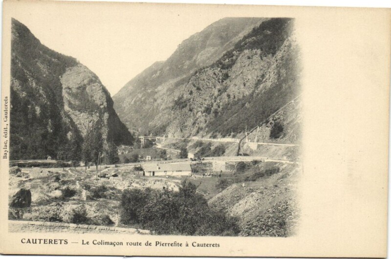 Carte postale ancienne Cauterets Le Colimacon route de Pierrefite a Cauterets à Cauterets