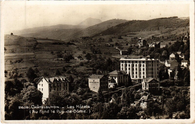 Carte postale ancienne Chatel-Guyon Les Hotels