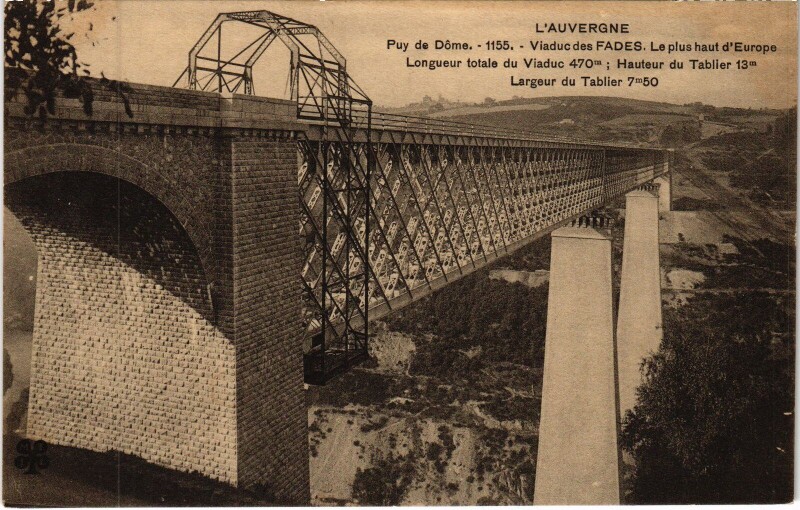 Carte postale ancienne Viaduc des Fades