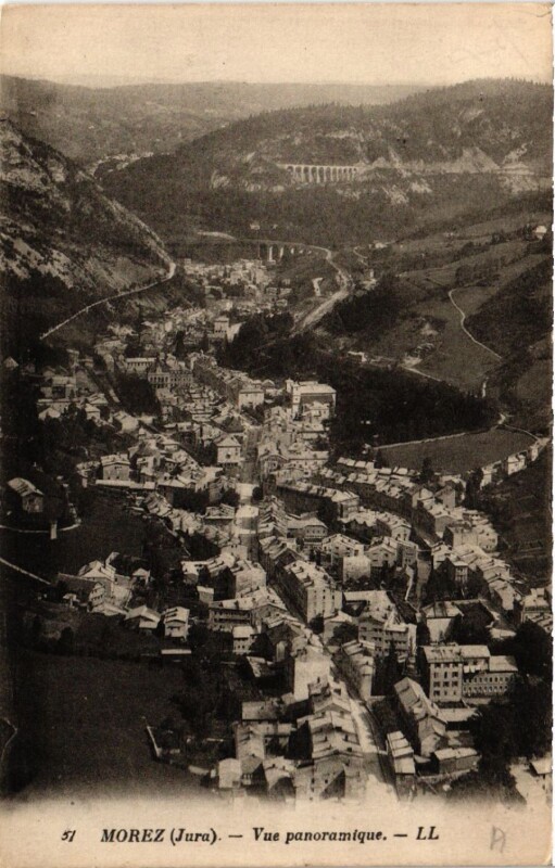 Carte postale ancienne Morez Vue panoramique