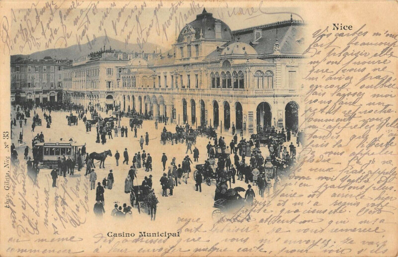 Carte postale ancienne Nice Casino Municipal à Nice