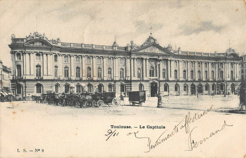 Carte postale ancienne Toulouse Le Capitole à Toulouse
