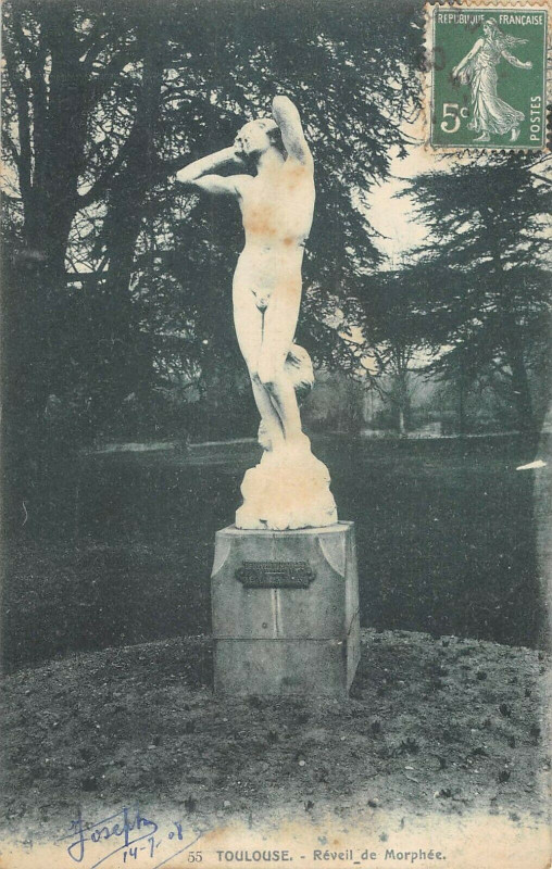 Carte postale ancienne Toulouse Reveil De Morphee à Toulouse
