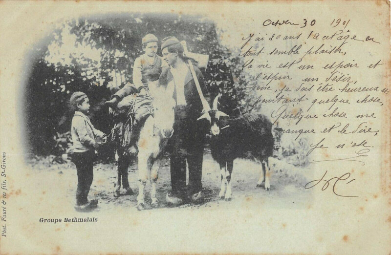 Carte postale ancienne Groupe Bethmalais
