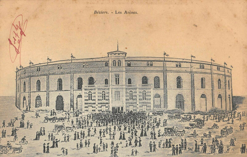 Carte postale ancienne Beziers Les Arenes