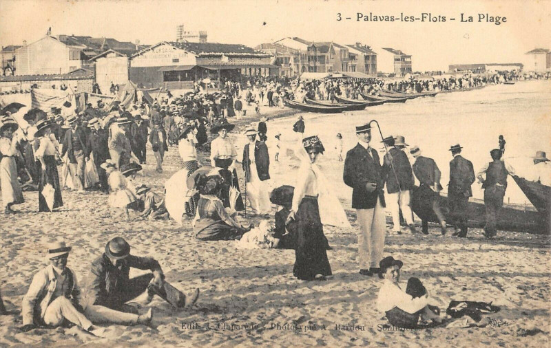 Carte postale ancienne Palavas Les Flots La Plage à Palavas-les-Flots