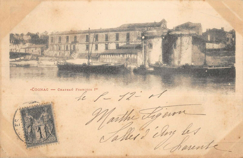 Carte postale ancienne Cognac Chateau Francois 1ER à Cognac