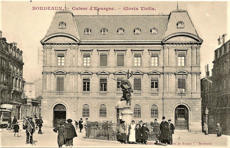 Carte postale ancienne Bordeaux - Caisse d'Epargne 4 à Bordeaux