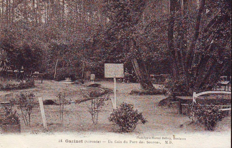 Carte postale ancienne Gazinet - Parc de Monsalut 1