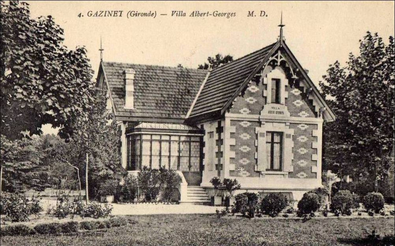 Carte postale ancienne Gazinet - Villa Albert Georges 1