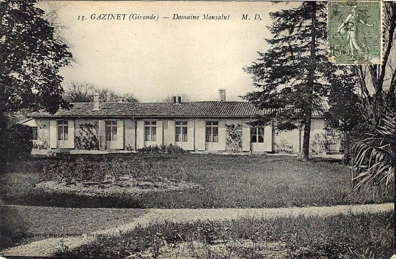 Carte postale ancienne Gazinet - Domaine Monsalut 1b
