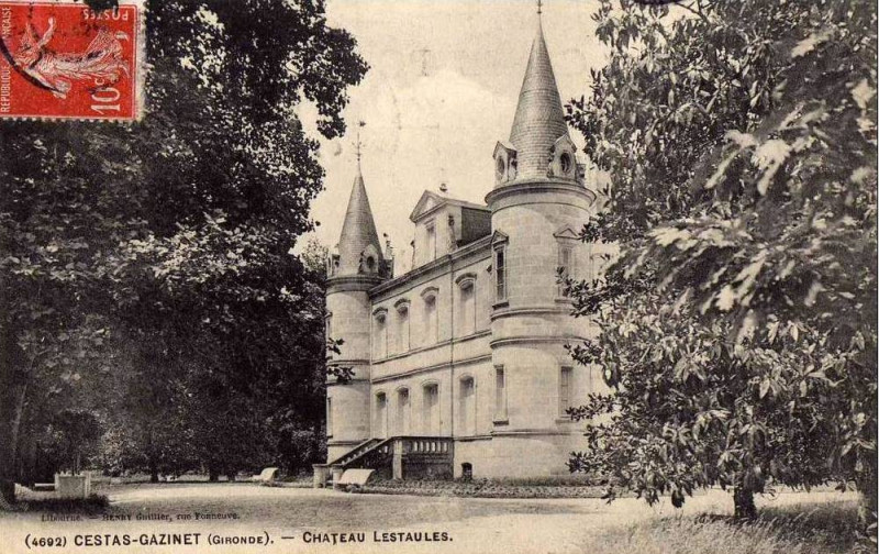 Carte postale ancienne Gazinet - château Lestaules 1b