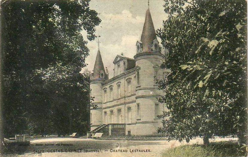 Carte postale ancienne Gazinet - château Lestaules 1a