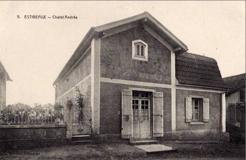 Carte postale ancienne Estibeaux (Landes) - Chalet Andréa