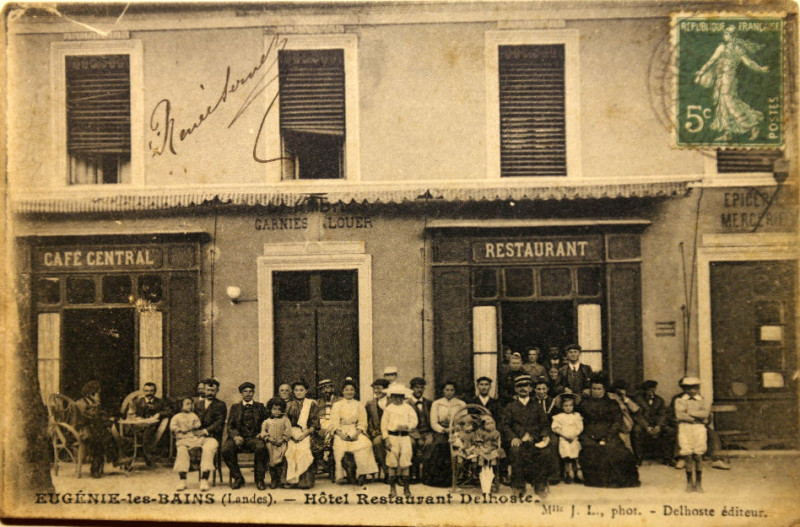 Carte postale ancienne Eugénie-les-bains (Landes) - Hôtel Delhoste