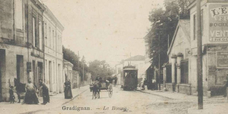 Carte postale ancienne Gradignan - Bourg 1