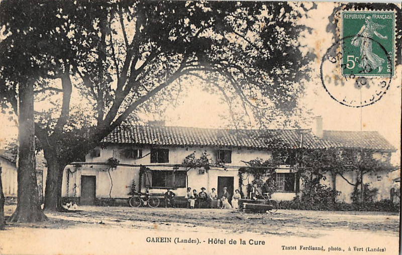 Carte postale ancienne Garein (Landes) - Hôtel de la Cure