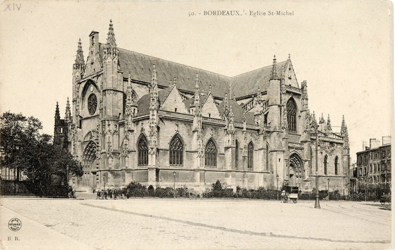 Carte postale ancienne Bordeaux - église Saint-Michel 10 à Bordeaux