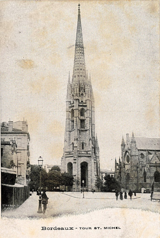 Carte postale ancienne Bordeaux - Tour Saint-Michel 2 à Bordeaux