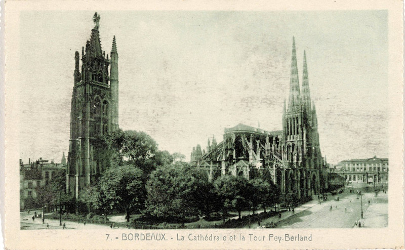 Carte postale ancienne Bordeaux - Cathédrale Saint-André 15 à Bordeaux