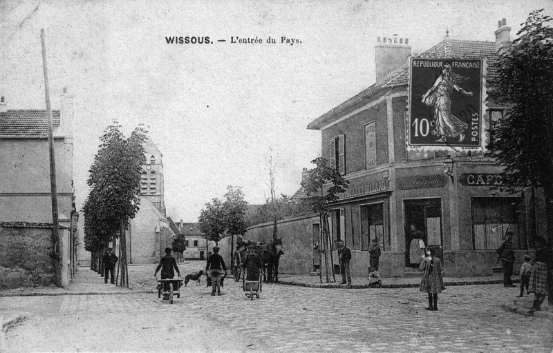 Carte postale ancienne Wissous - L'entrée du pays