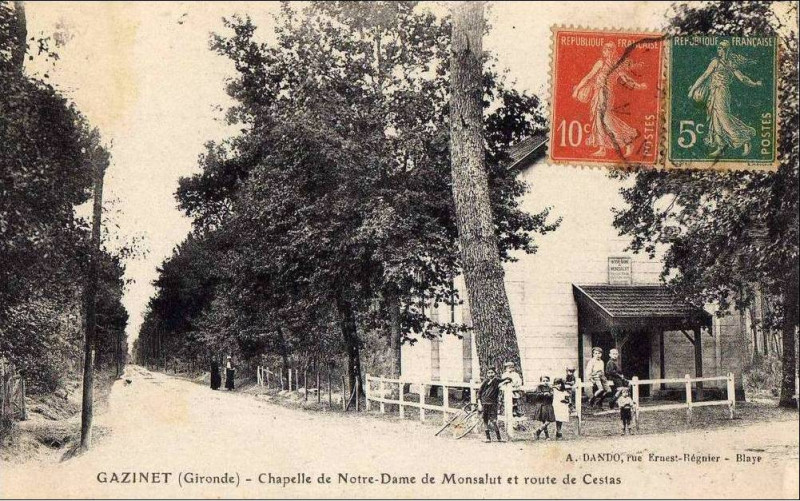 Carte postale ancienne Gazinet - Chapelle de Monsalut 9