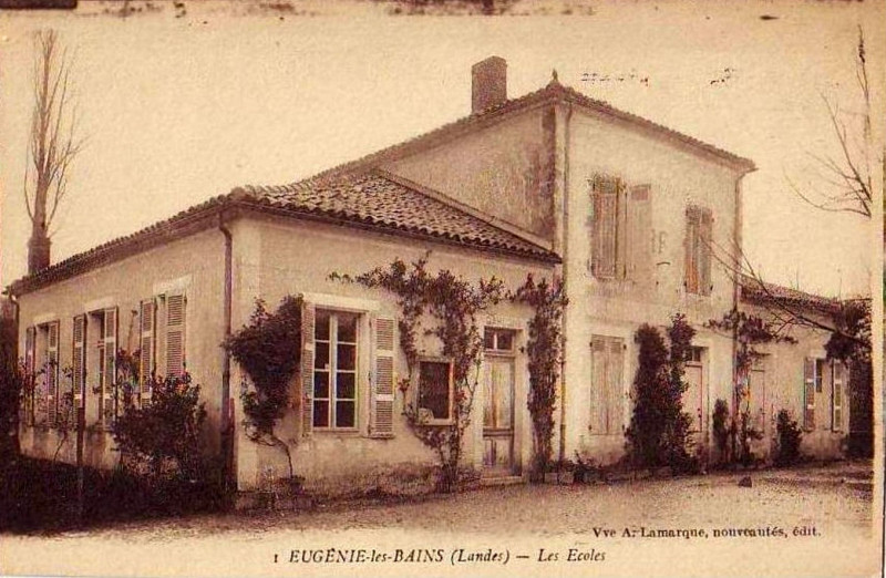 Carte postale ancienne Eugénie-les-bains (Landes) – Ecole 3