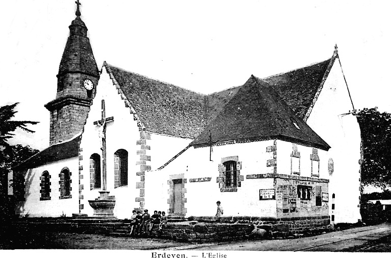 Carte postale ancienne Eglise Erdeven