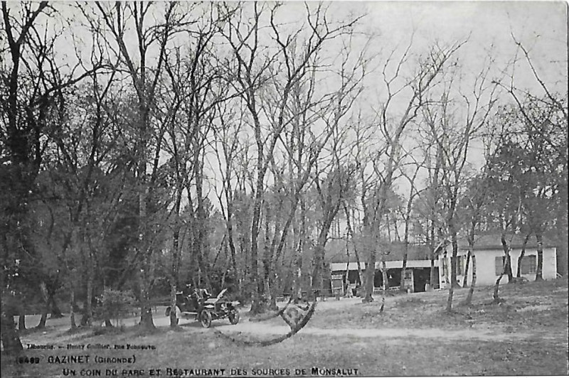 Carte postale ancienne Gazinet - Parc des sources de Monsalut (Restaurant) 14
