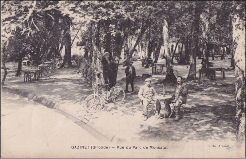 Carte postale ancienne Gazinet - Parc des sources de Monsalut (Restaurant) 20
