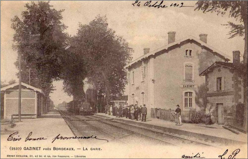 Carte postale ancienne Gazinet - Gare 5
