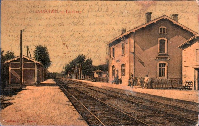 Carte postale ancienne Gazinet - Gare 6