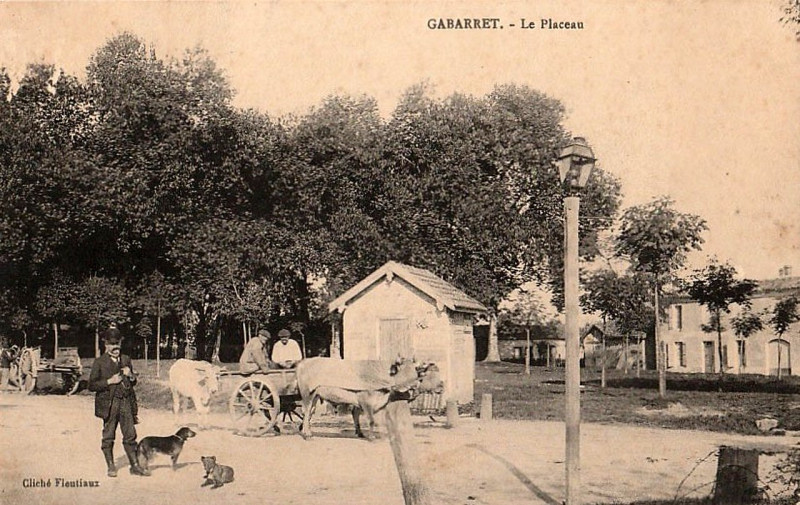 Carte postale ancienne Gabarret (Landes) - Le Plaçeau 1