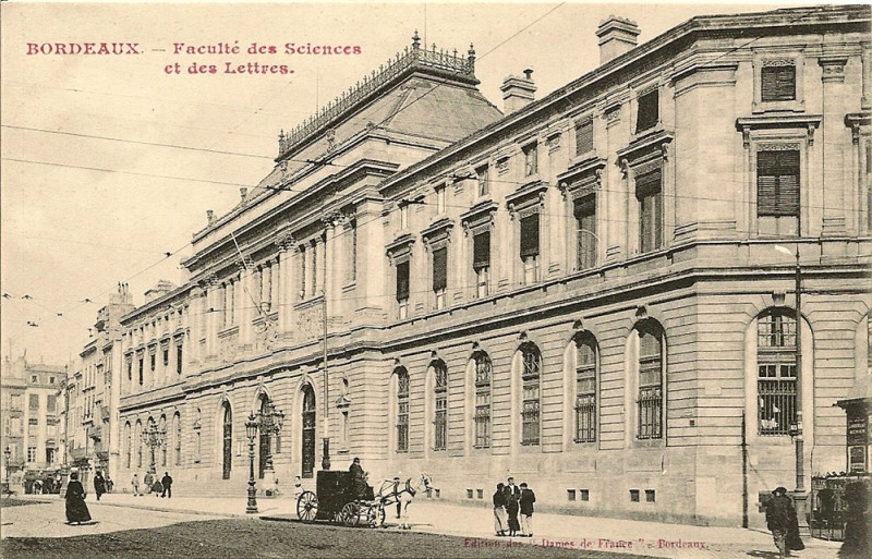 Carte postale ancienne Bordeaux - Faculté des Lettres et des Sciences 1
