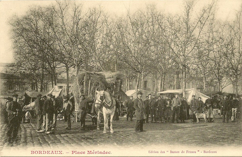 Carte postale ancienne Bordeaux - Place Mériadeck 1