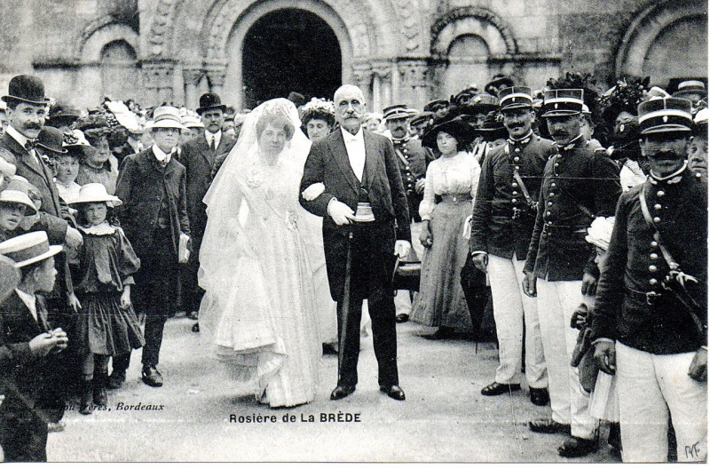 Carte postale ancienne La Brède - Fête de la Rosière 4